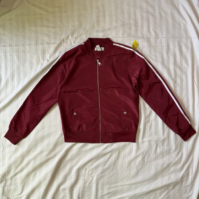 Burgundy Bomber Drop size (M)